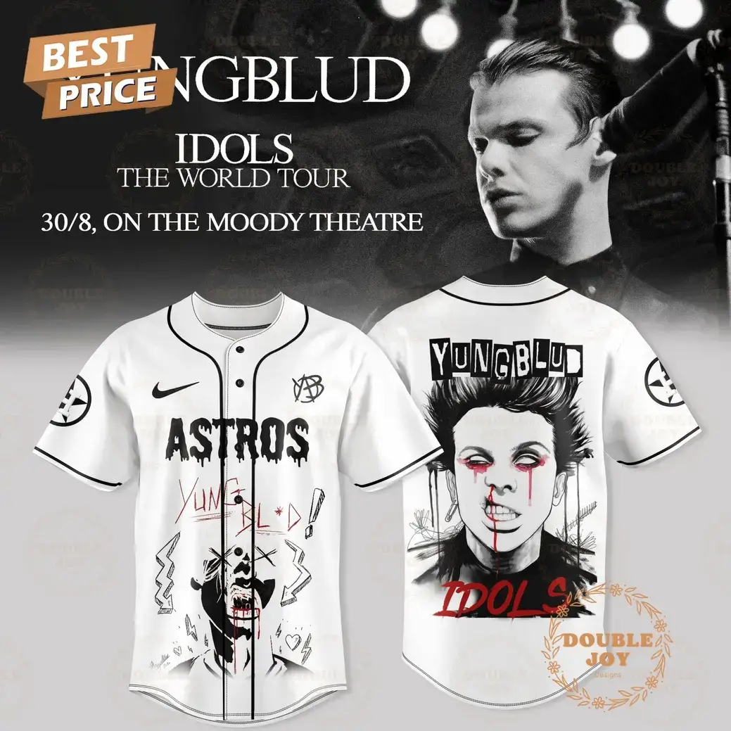 Houston Astros x YUNGBLUD IDOLS THE WORLD TOUR Special Edition Baseball Jersey Image