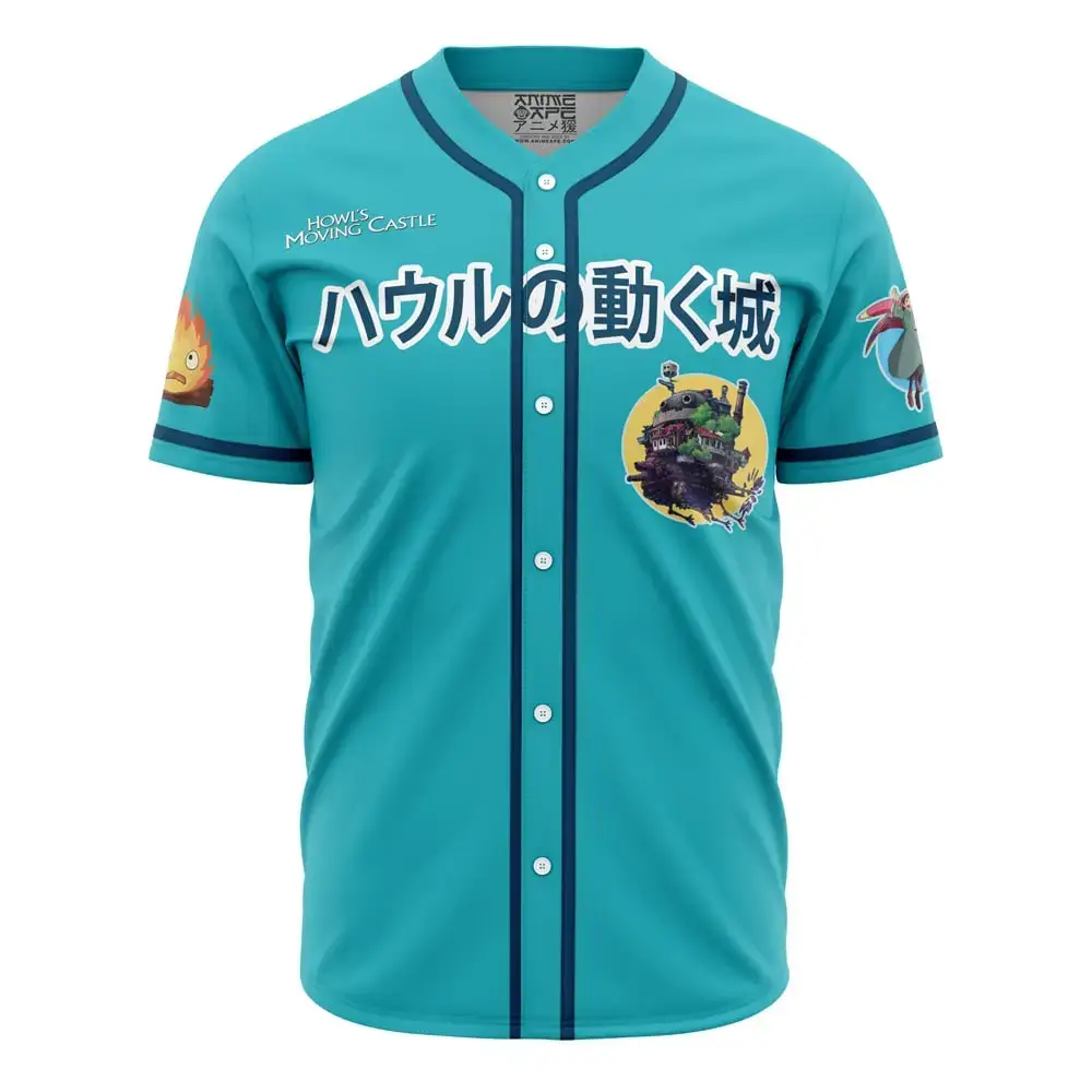 Howls Moving Castle Studio Ghibli Baseball Jersey Image