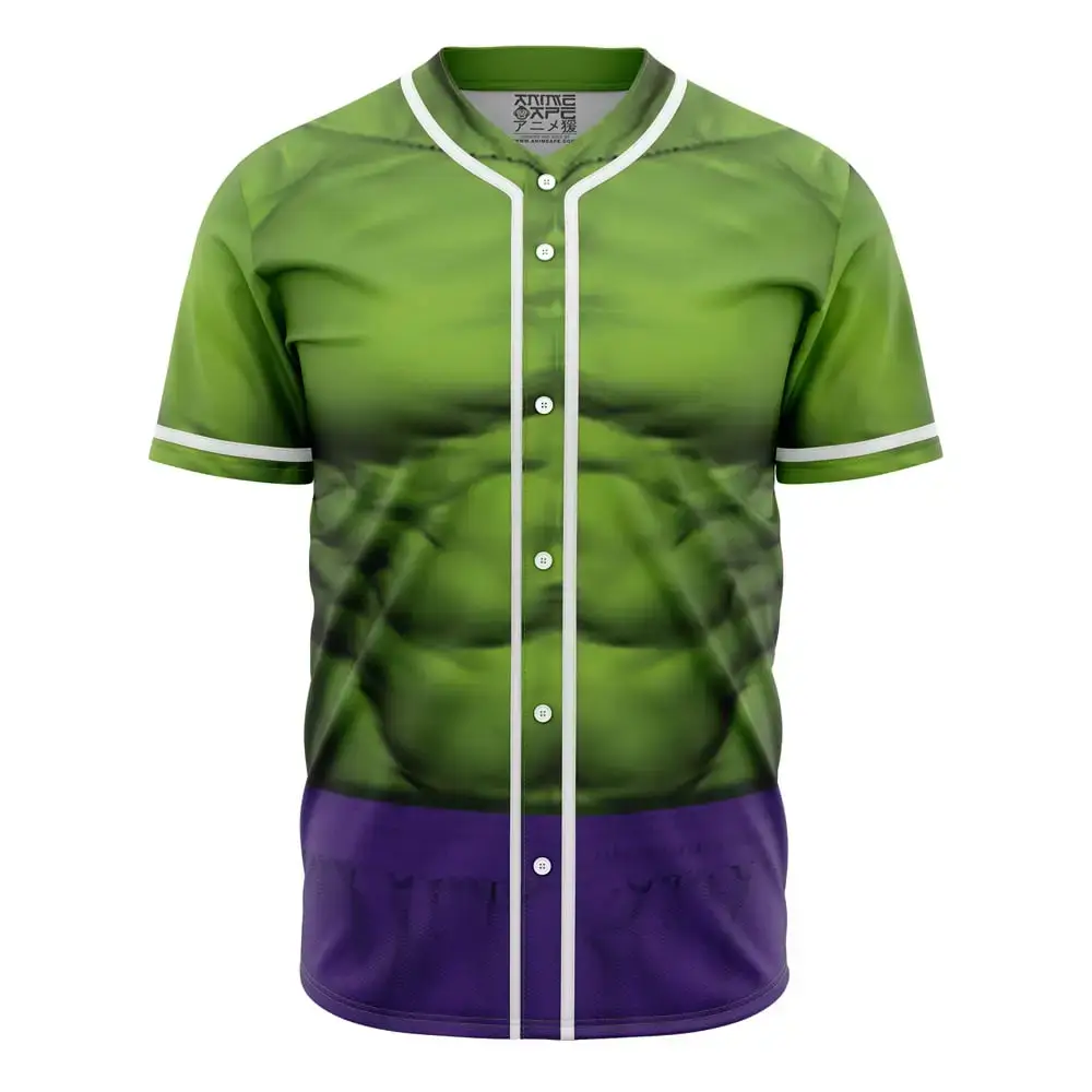 Hulk Cosplay Marvel Baseball Jersey Image