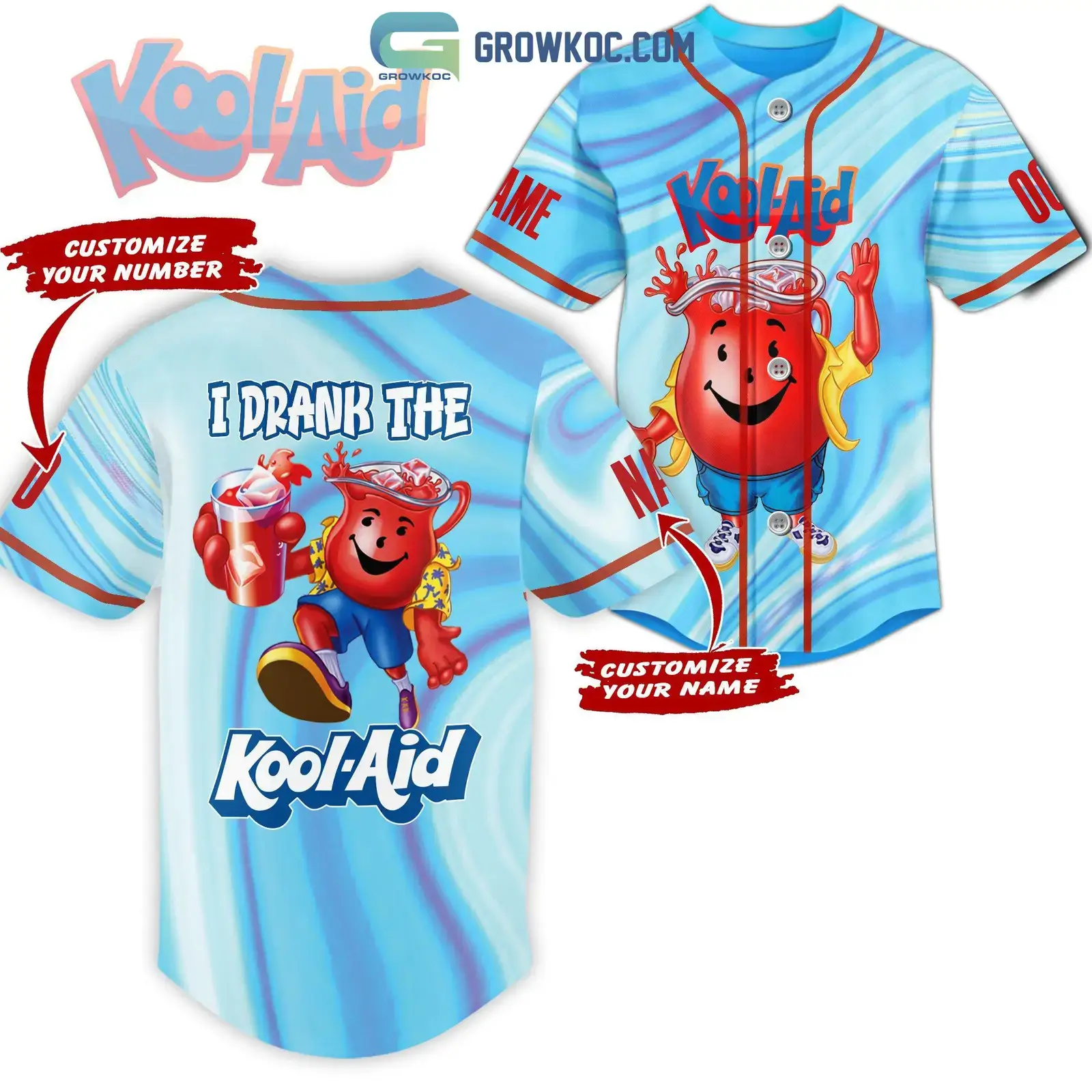 I Drank The Kool Aid Personalized Baseball Jersey Image
