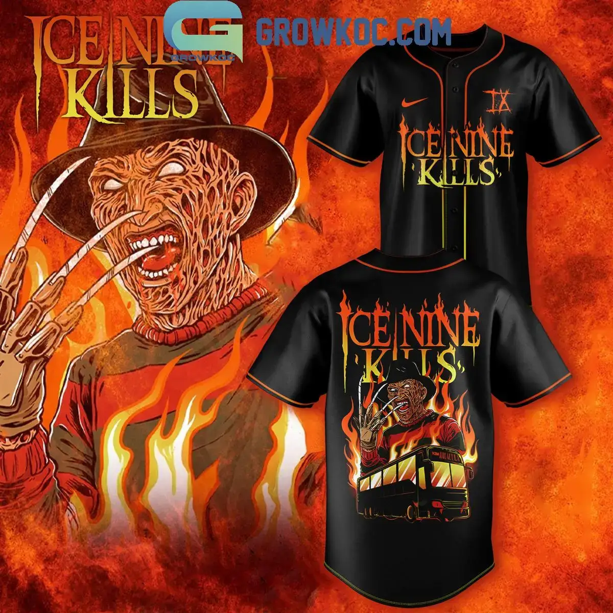 Ice Nine Kills Tour Halloween 2025 Jersey Image