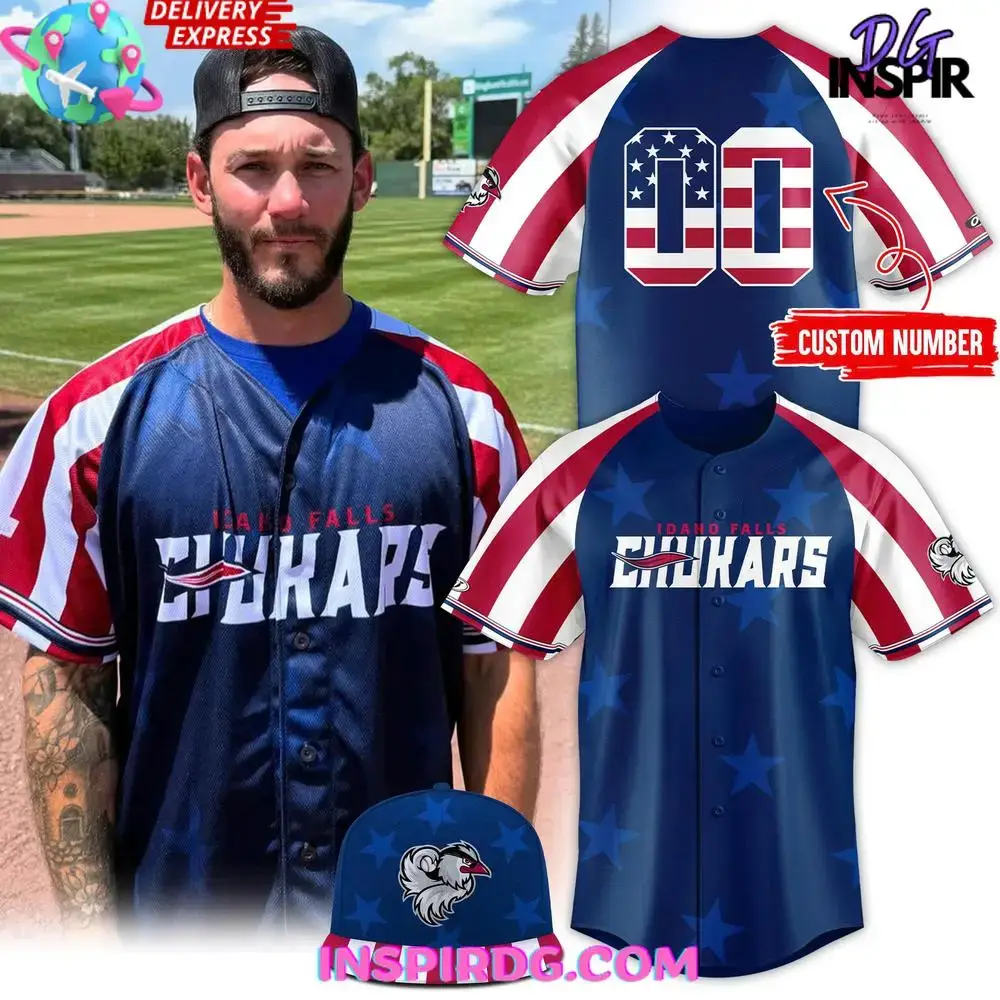 Idaho Falls Chukars Independence Day 2025 Baseball Jersey Image