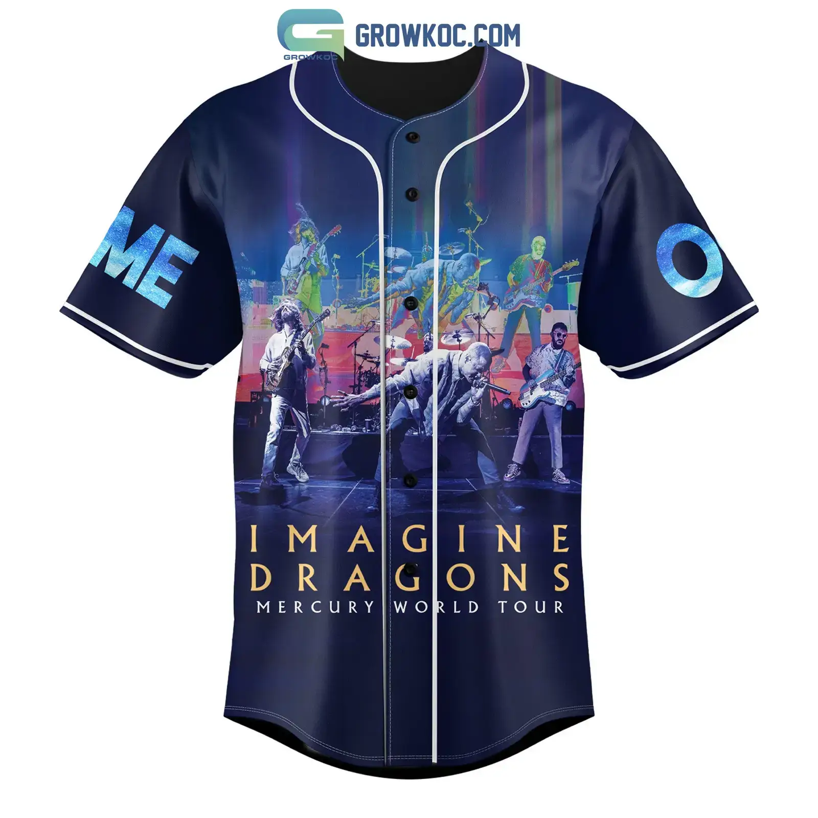 Imagine Dragons Mercury World Tour 2023 Personalized Baseball Jersey Image