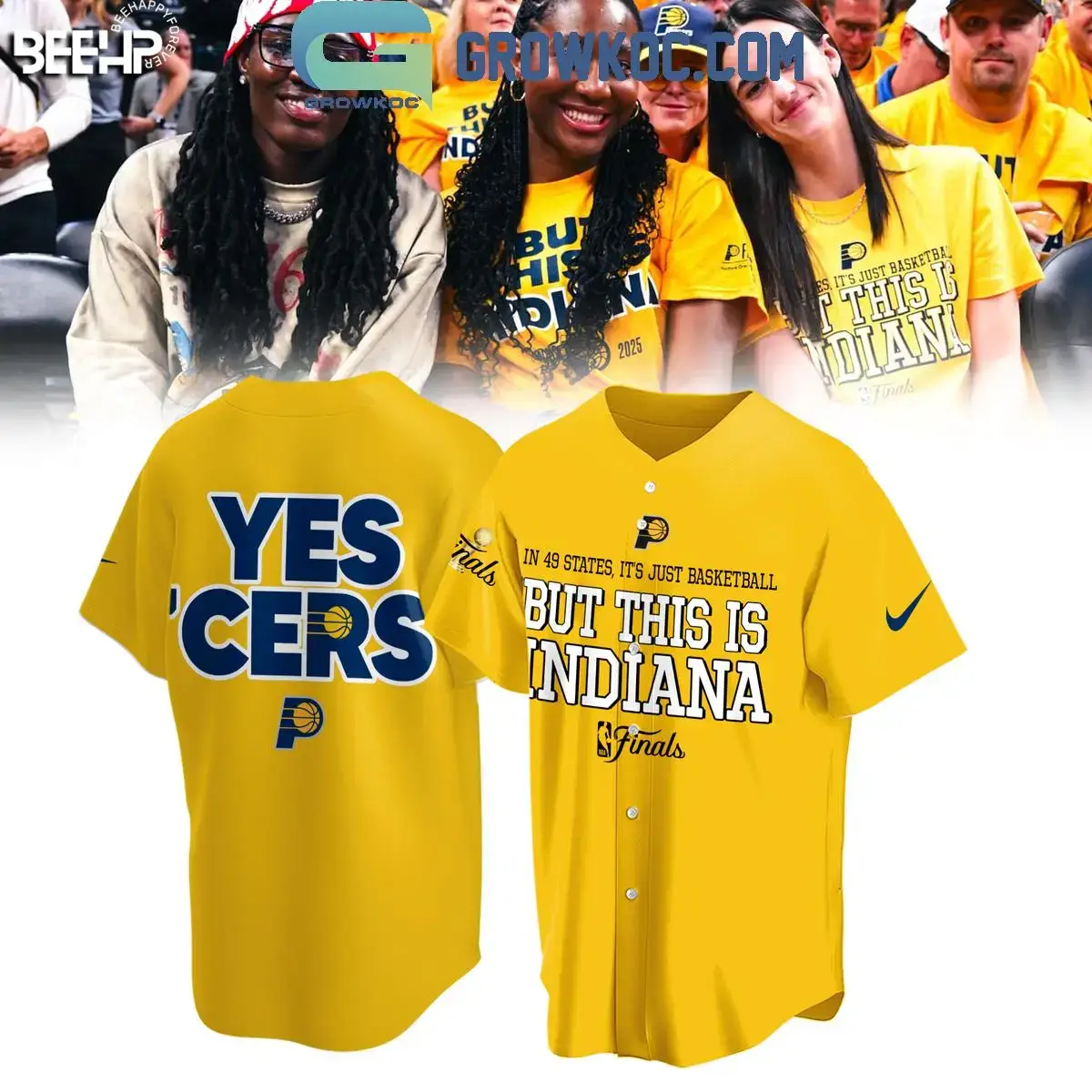 Indiana Pacers Yes Cers But This Is Indiana NBA Finals 2025 Baseball Jersey Image