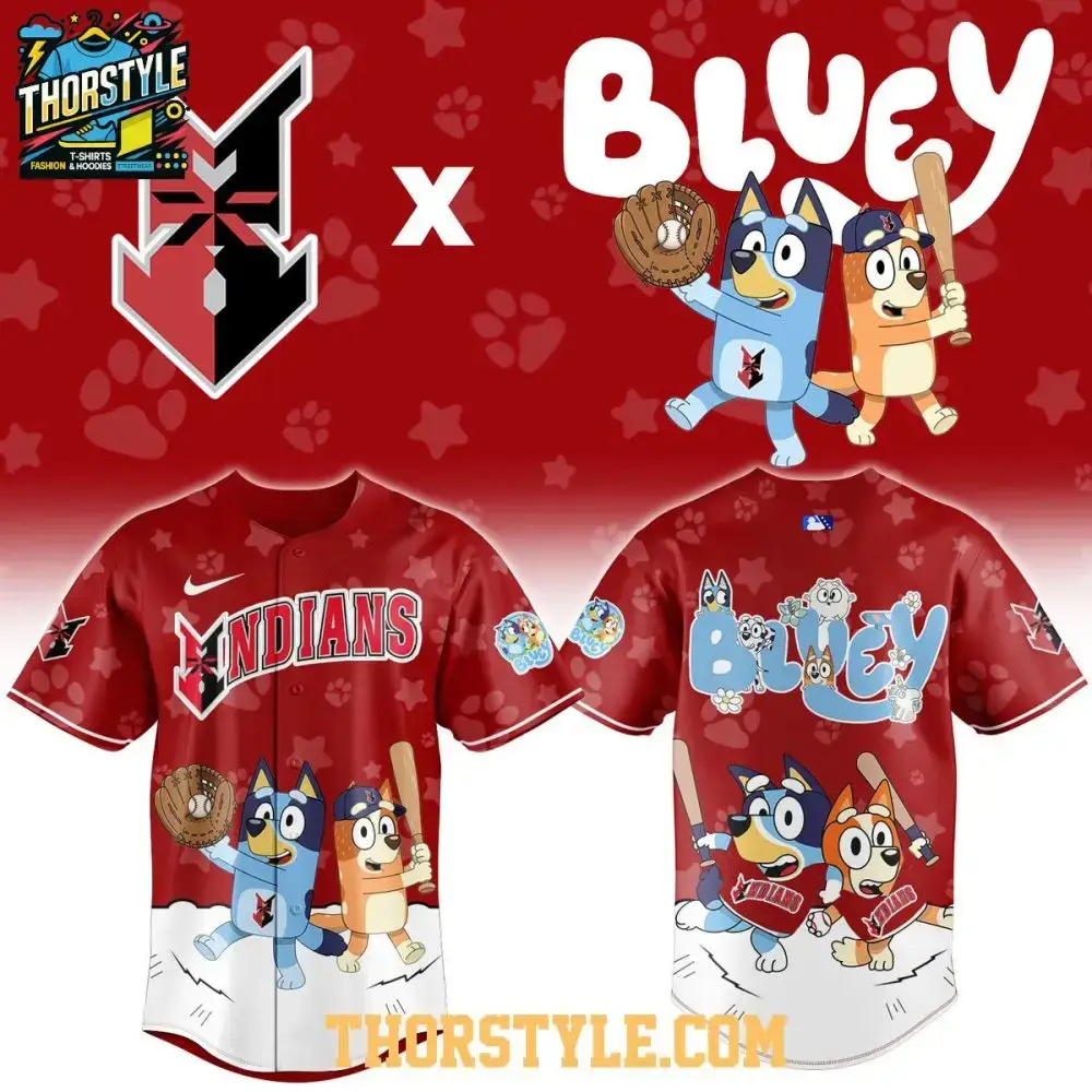 Indianapolis Indians X Bluey And Bingo Night 2026 Baseball Jersey Image