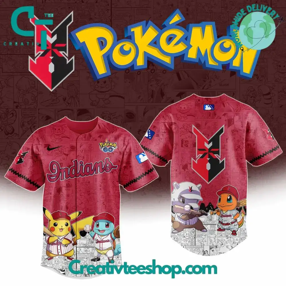 Indianapolis Indians X Pokemon Go Special Baseball Jersey Image
