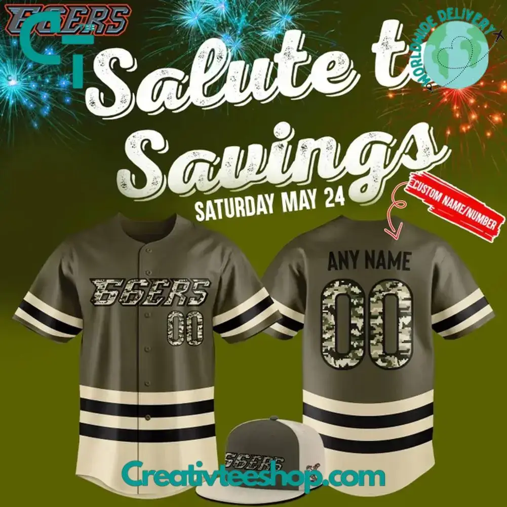 Inland Empire 66Ers Salute To Savings Night Personalized Baseball Jersey Image