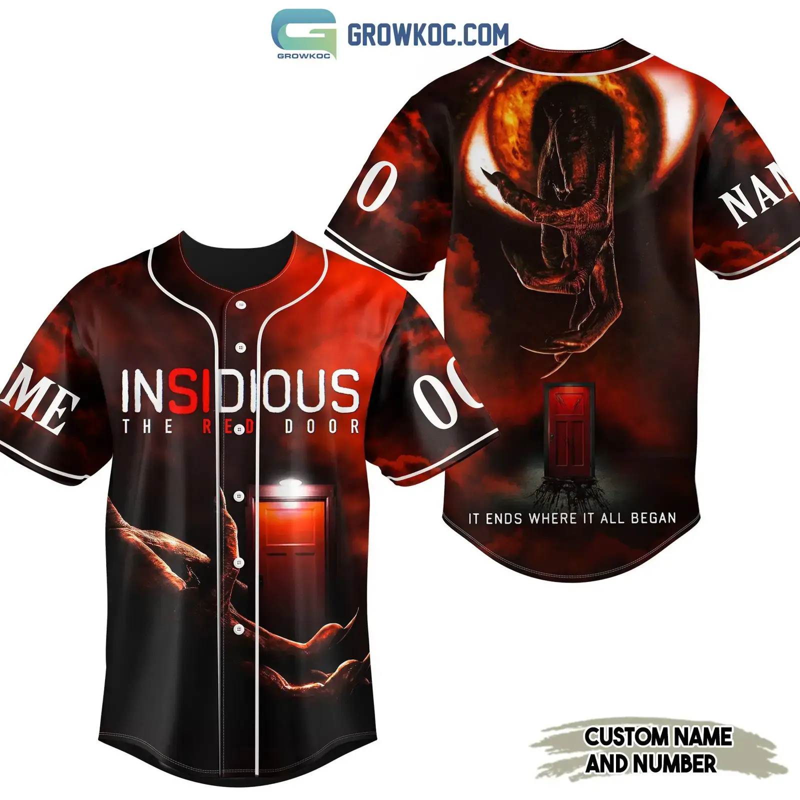 Insidious The Red Door It Ends Where It All Began Personalized Baseball Jersey Image