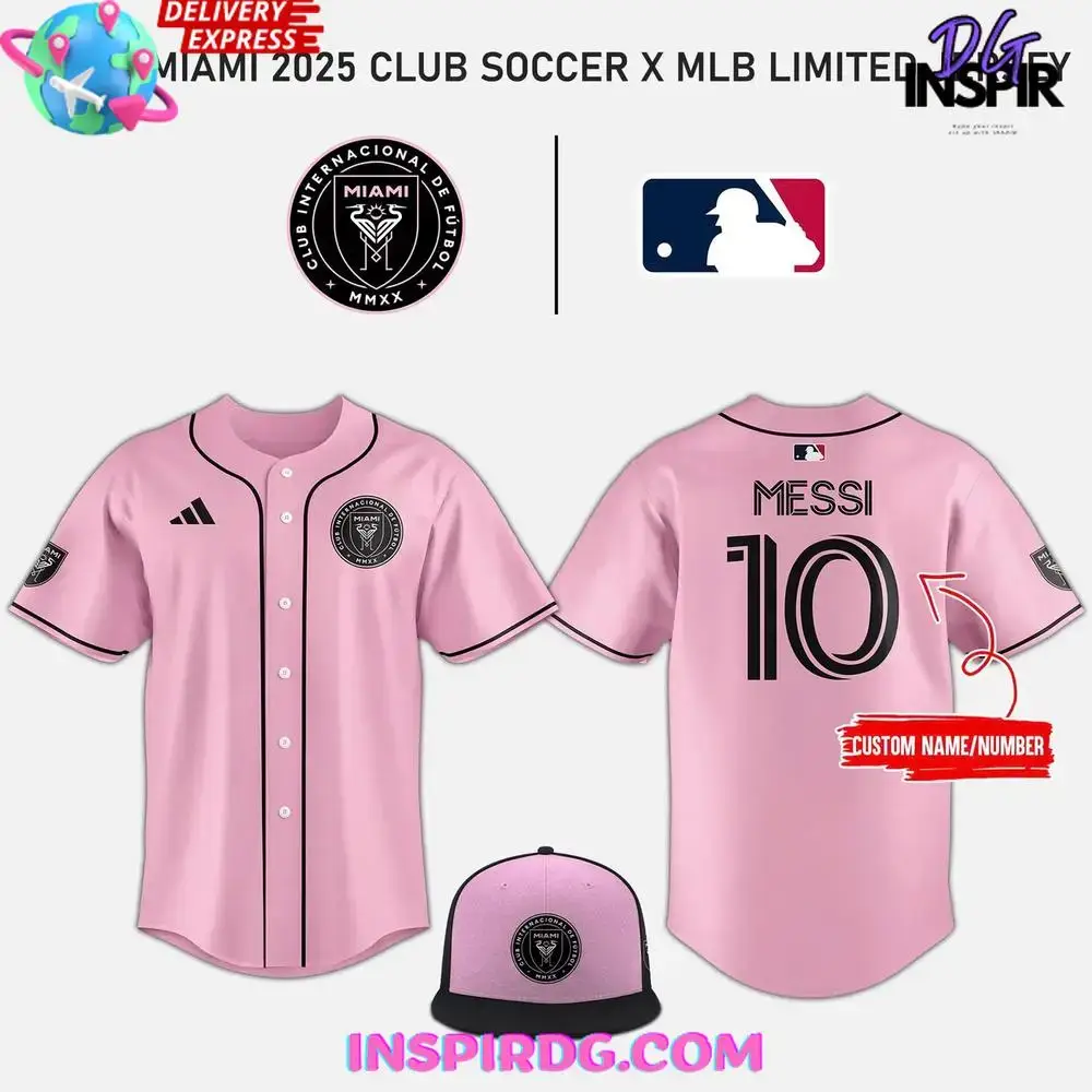 Inter Miami 2025 Club Soccer X Mlb Limited Baseball Jersey Image
