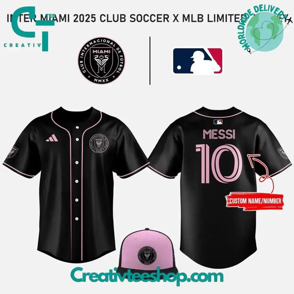 Inter Miami X Mlb Club World Cup Limited Edition Baseball Jersey Image
