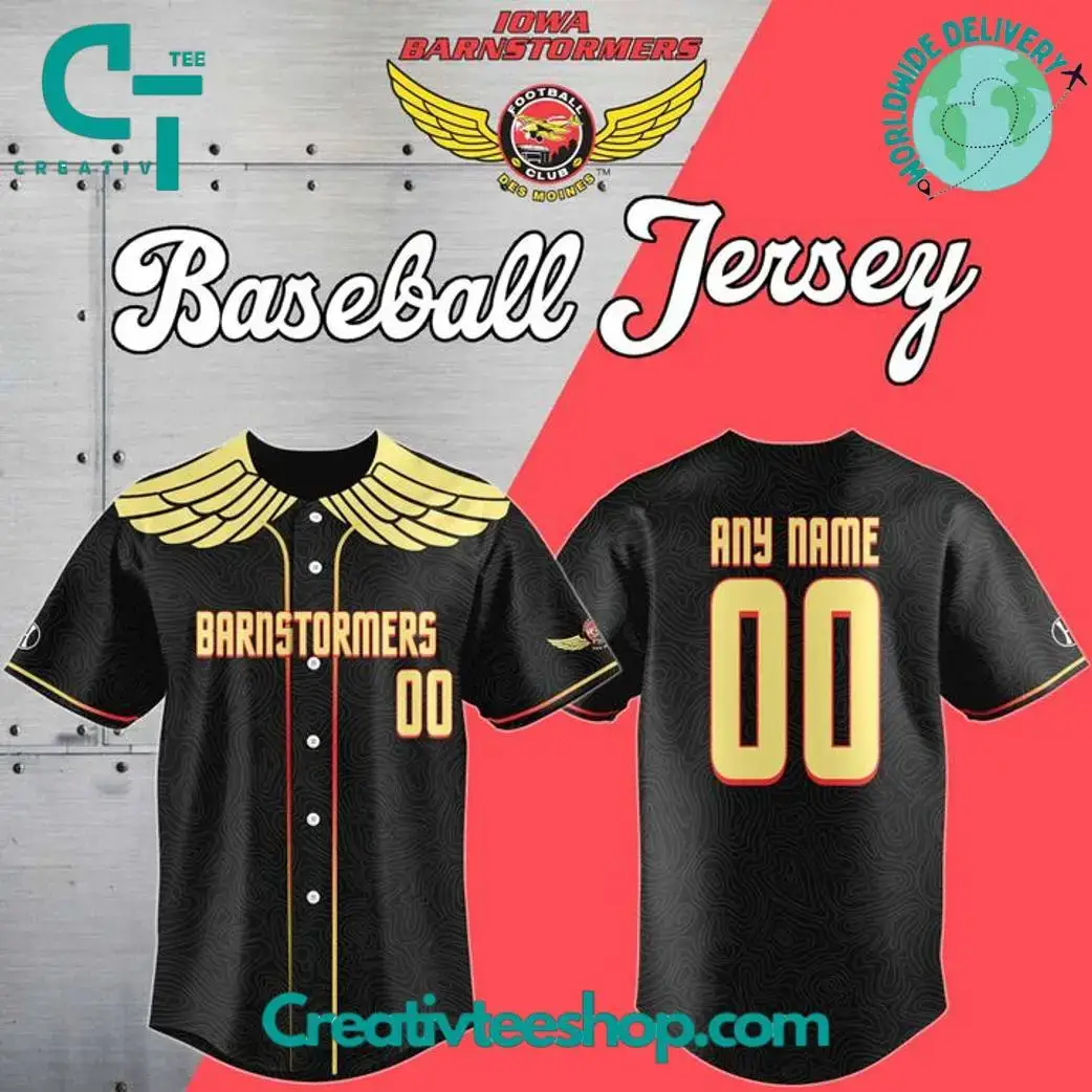 Iowa Barnstormers Special New Baseball Jersey Image