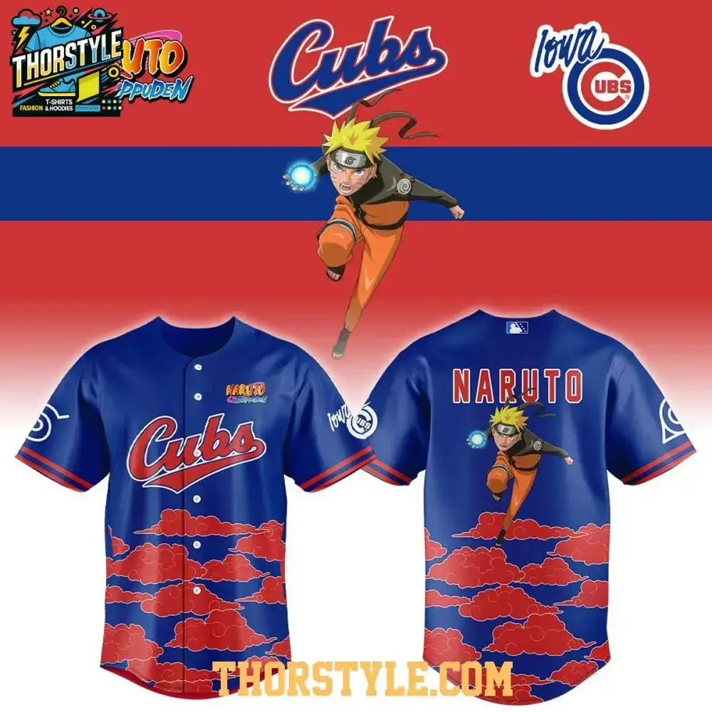 Iowa Cubs Naruro Shippuden Night 2026 Personalized Baseball Jersey Image