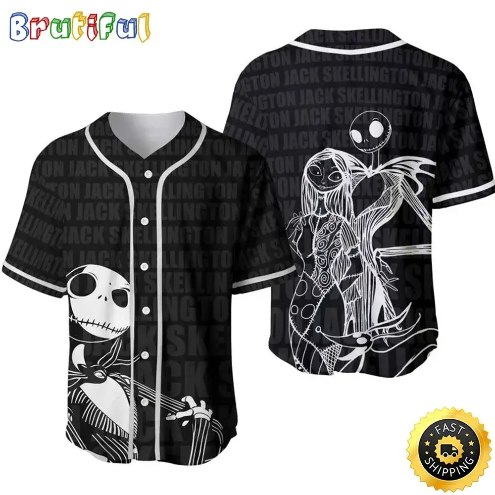 Jack Skellington Baseball Jersey Gift For Lover Jersey Image
