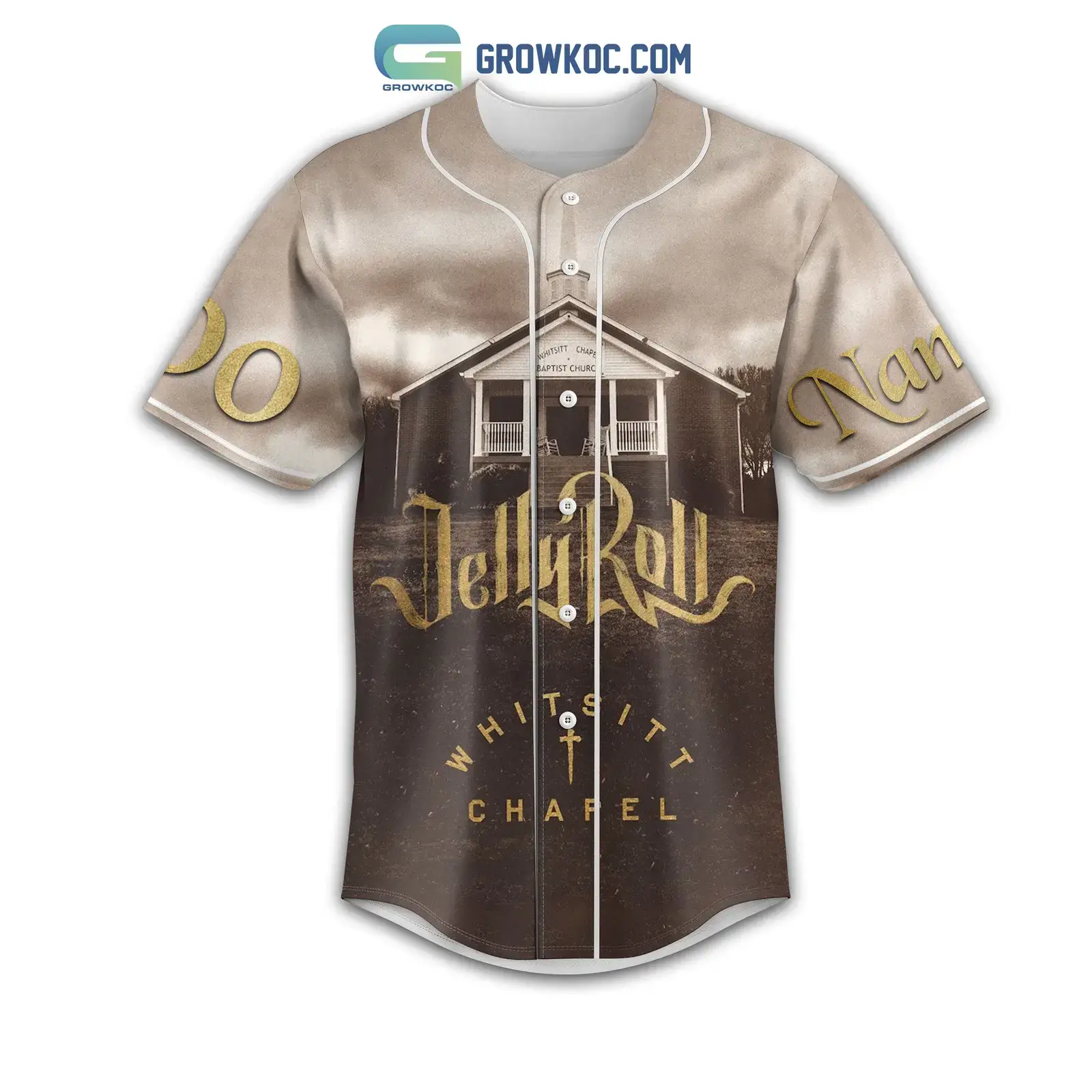 Jelly Roll Whitsitt Chapel I'm Just A Long Haired Son Of A Sinner Personalized Baseball Jersey Image
