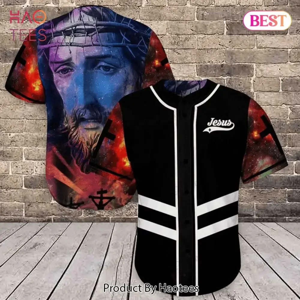 Jesus Baseball Jersey – Vibrant Religious Design, Unique Faith Apparel For Men & Women Image