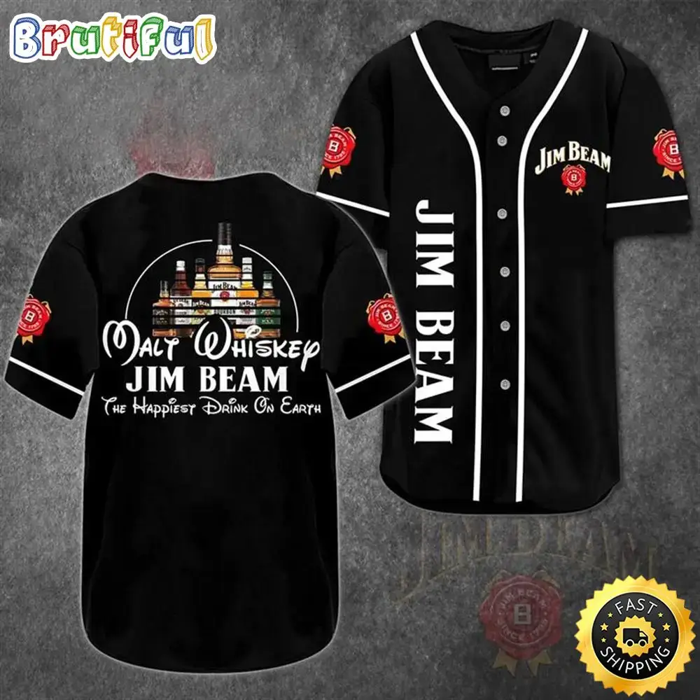 Jim Beam Whiskey Baseball Jersey Shirt Image