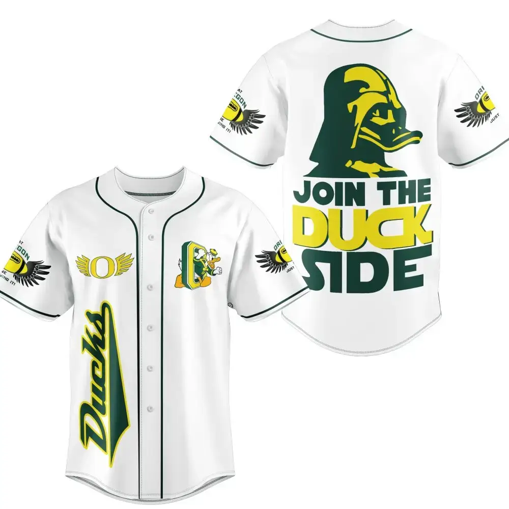 Join The Duck Side Baseball Jersey - Unique Graphic Design, Perfect Gift For Fans! Image