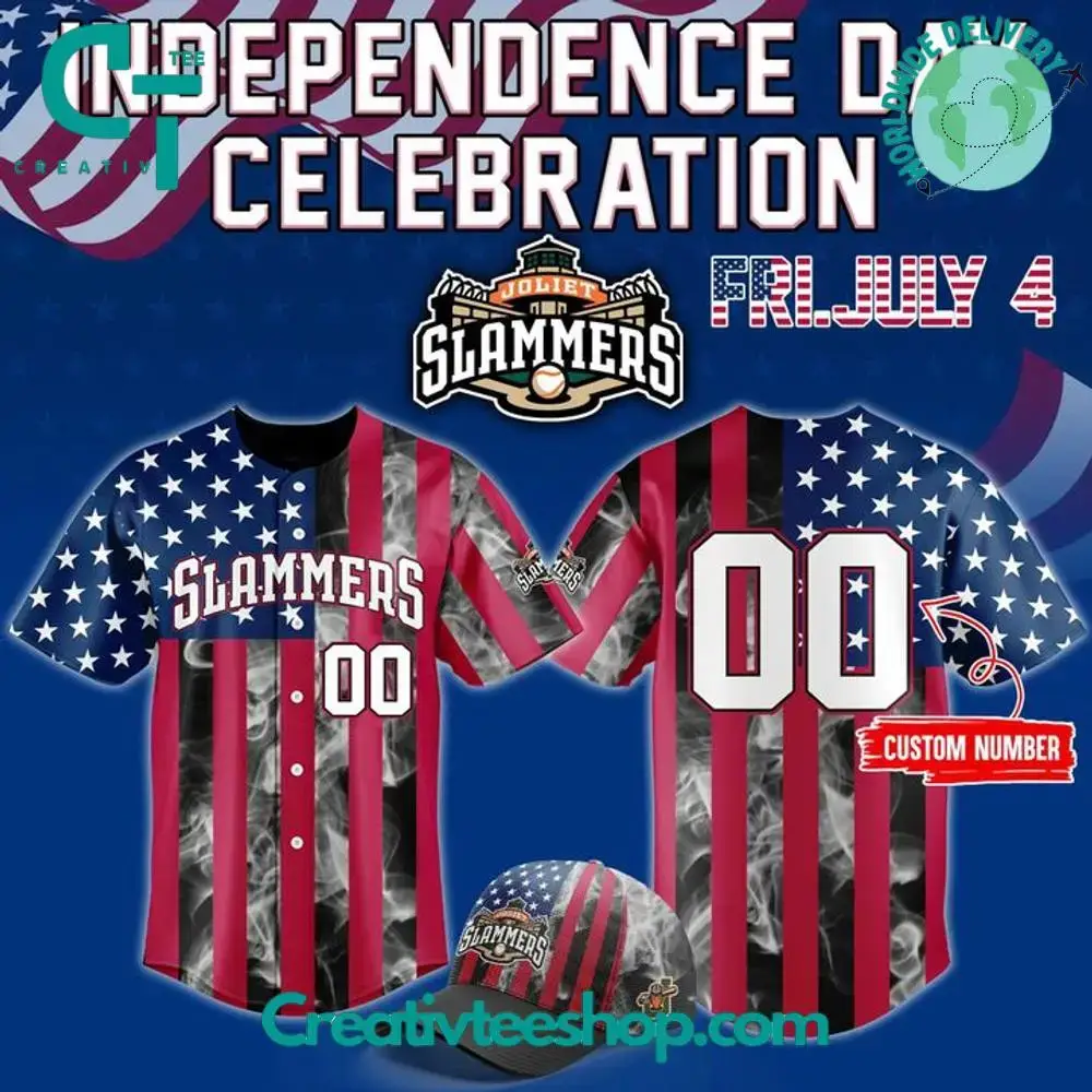 Joliet Slammers Independence Day 2025 Special New Custom Jersey Image