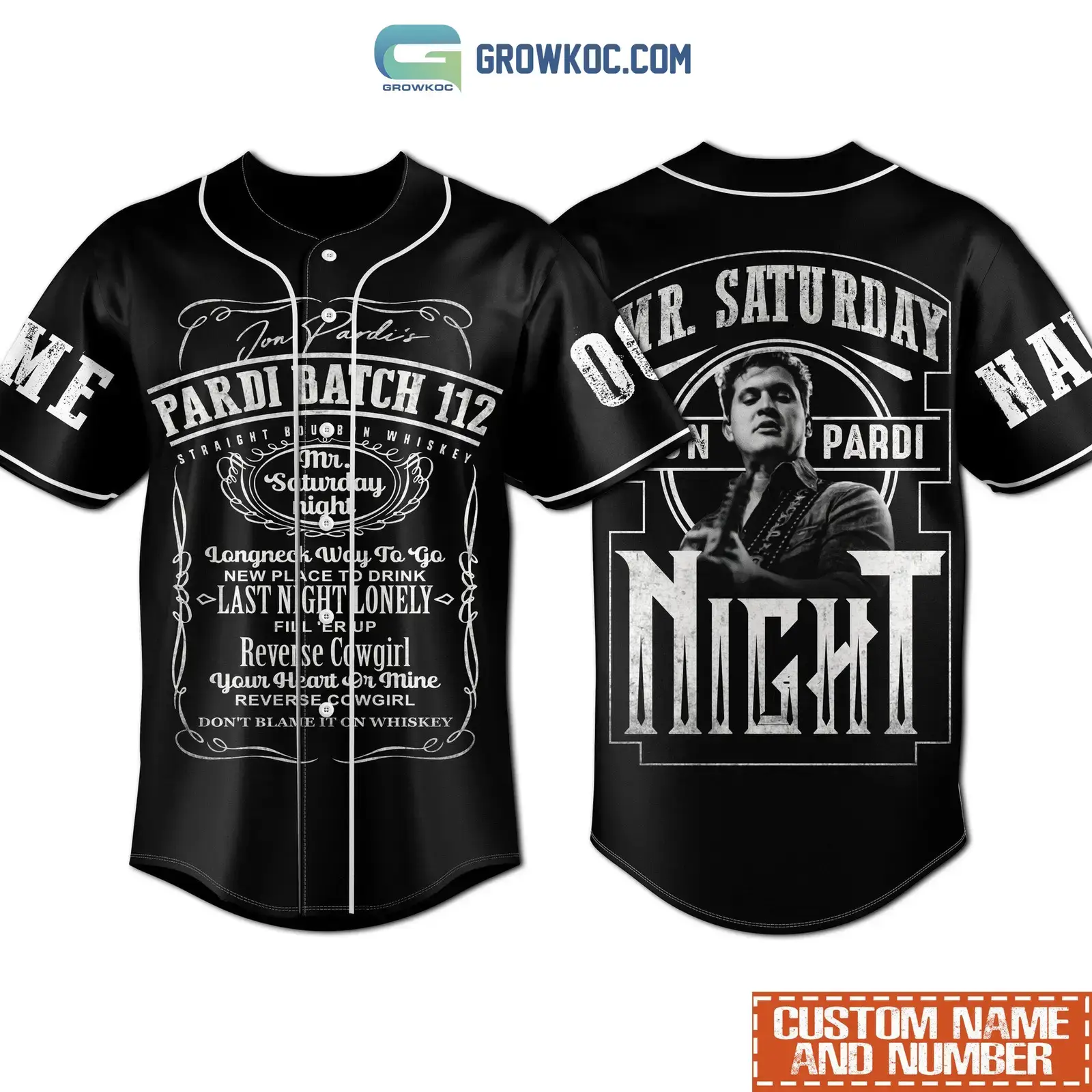Jon Pardi Mr.Saturday Night Personalized Baseball Jersey Image