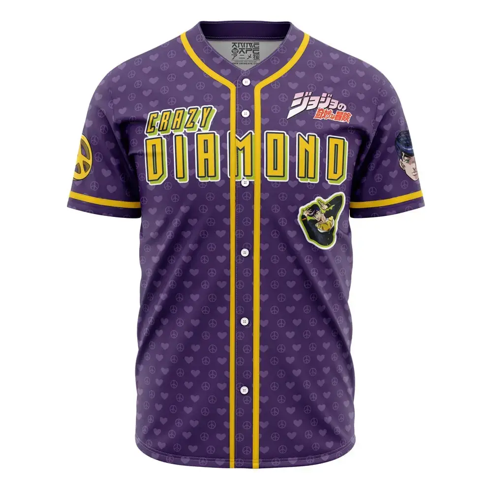 Josuke Shining Diamond Jojo’S Bizarre Adventure Baseball Jersey Image