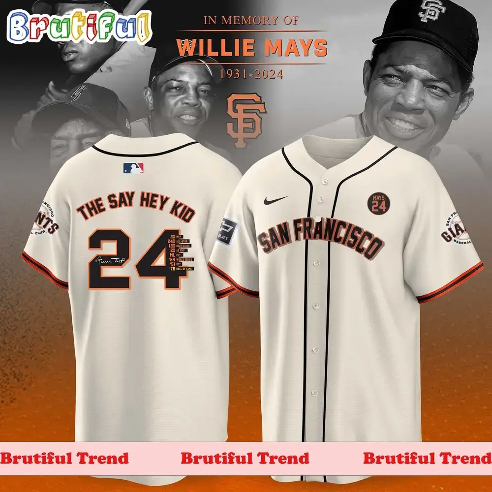 Juneteenth Willie Mays San Francisco Giants 2024 Jersey Shirt Image