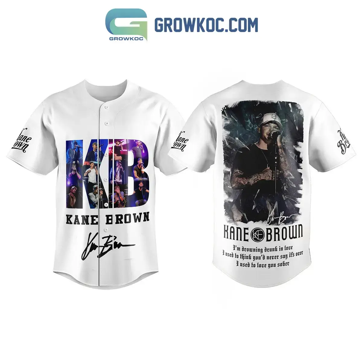 Kane Brown I'm Drowning Drunk In Love Baseball Jersey Image