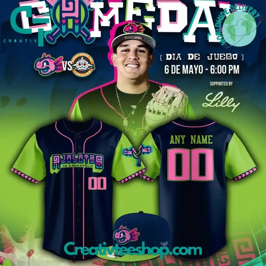 Kannapolis Cannon Ballers 2025 Cinco De Mayo Uniforms Baseball Jersey Image