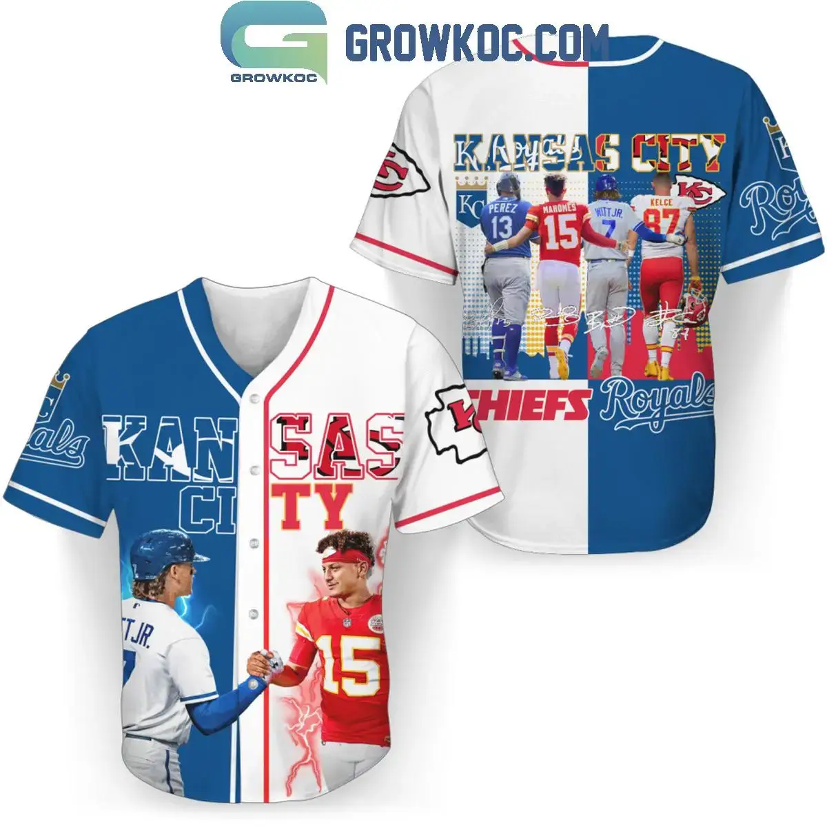 Kansas City Chiefs Kansas City Royals Forever My Team Win Or Lose Baseball Jersey Image