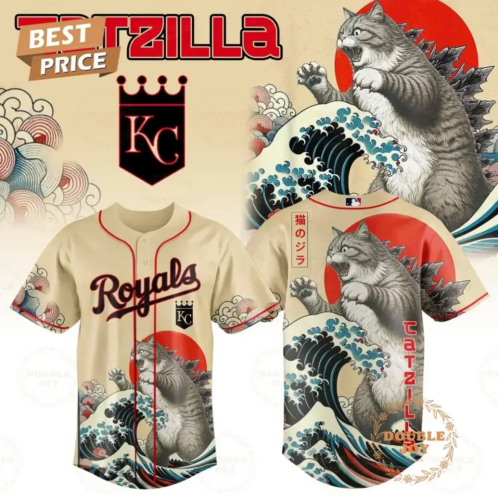Kansas City Royals Catzilla 2025 Japan Limited Edition Baseball Jersey Image