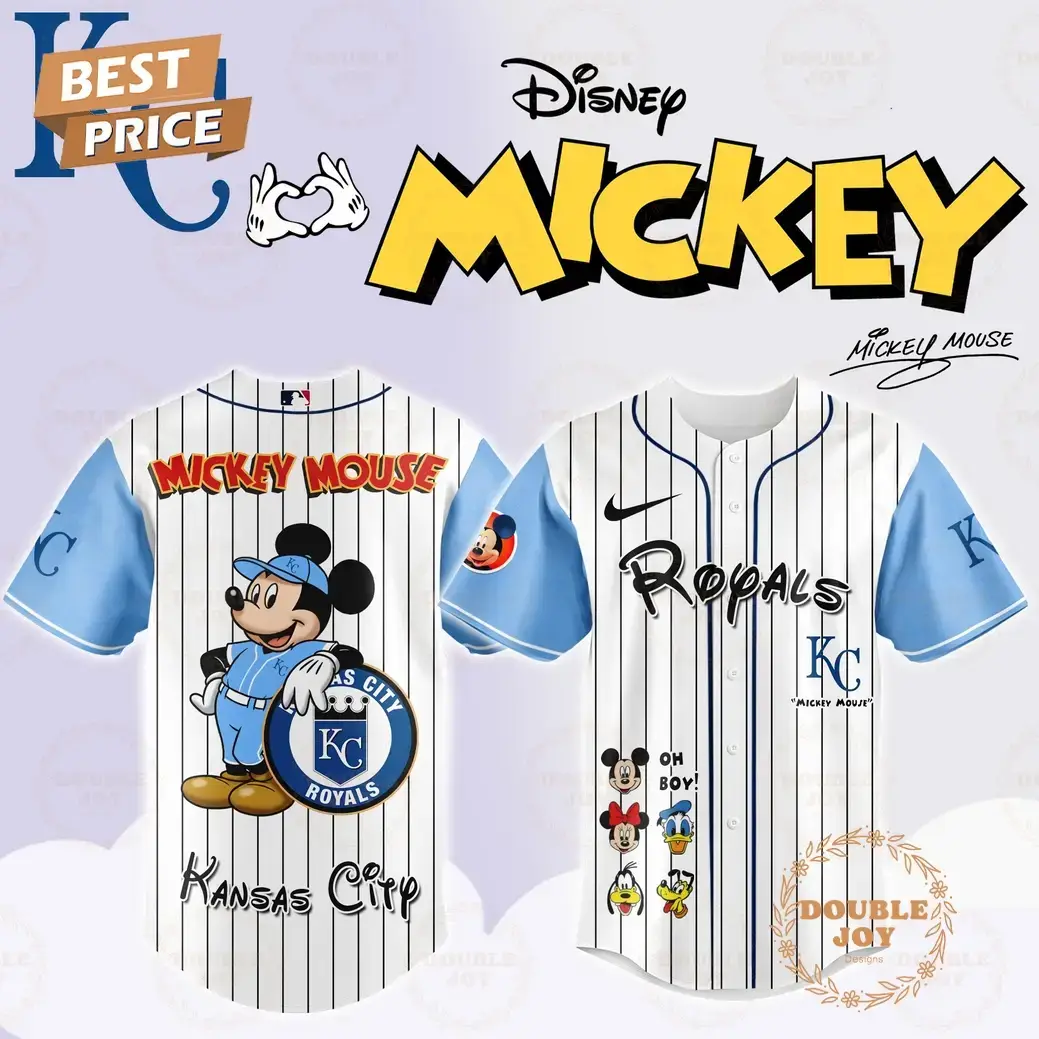 Kansas City Royals Disney Mickey Mouse 2025 Limited Edition Baseball Jersey Image