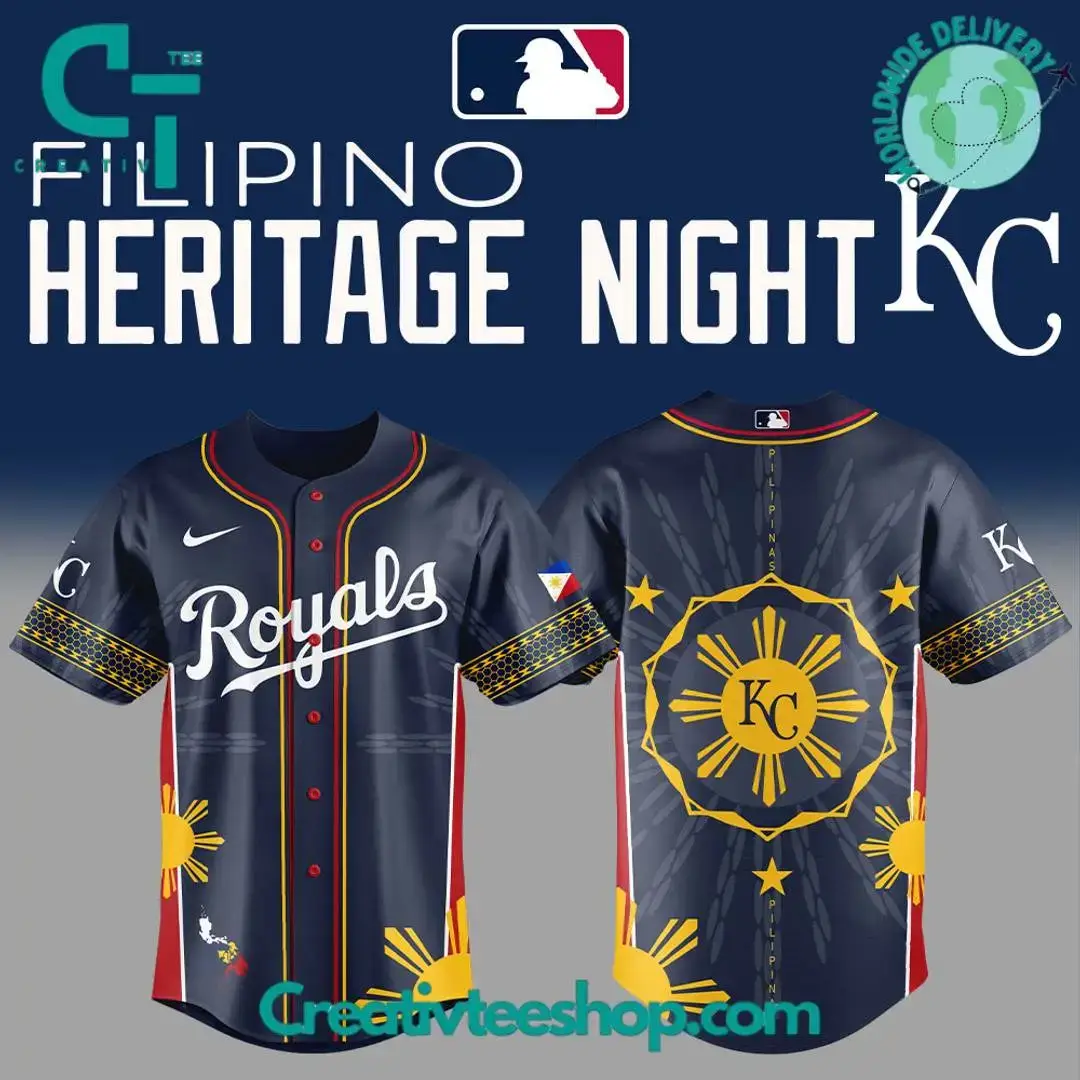 Kansas City Royals Filipino Heritage Night Special Baseball Jersey Image