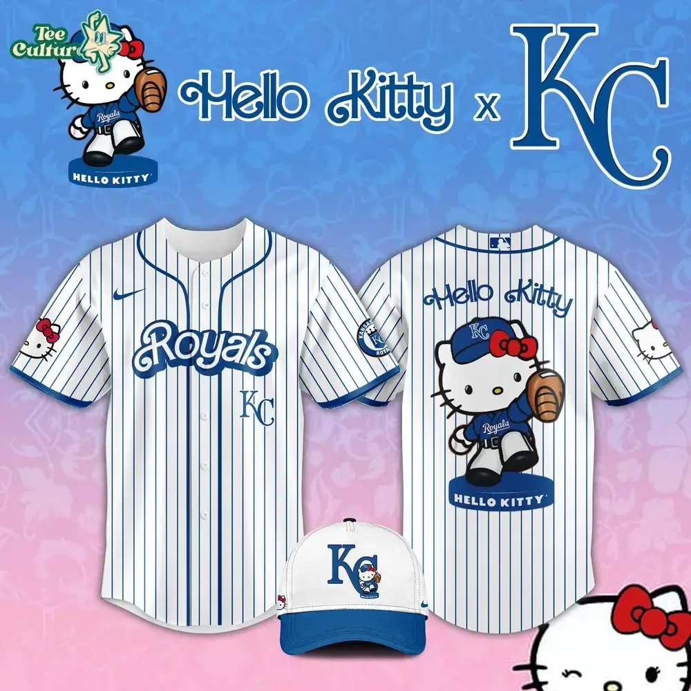 Kansas City Royals Hello Kitty Night 2026 MLB Special Jersey Image