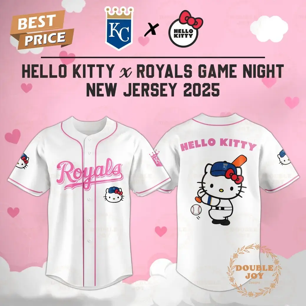 Kansas City Royals Hello Kitty X Cubs Game Night 2025 New Limited Edition Baseball Jersey Image