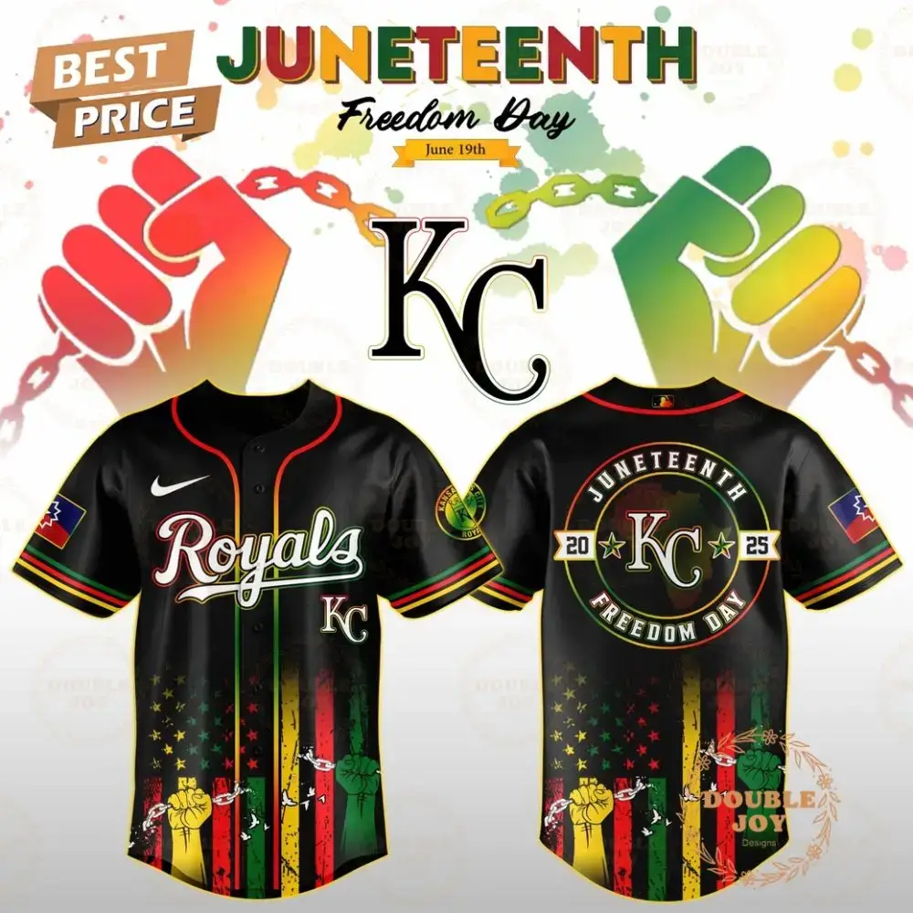 Kansas City Royals Juneteenth Freedom Day 2025 Special Edition Baseball Jersey Image