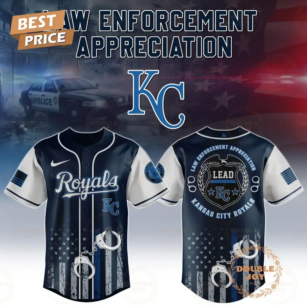 Kansas City Royals Law Enforcement Appreciation Day 2025 Special Edition Baseball Jersey Image