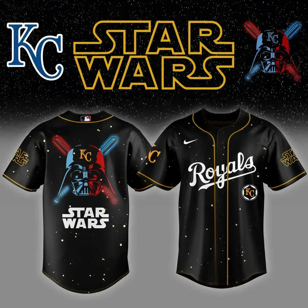 Kansas City Royals Mlb X Starwars Custom Baseball Jersey Image