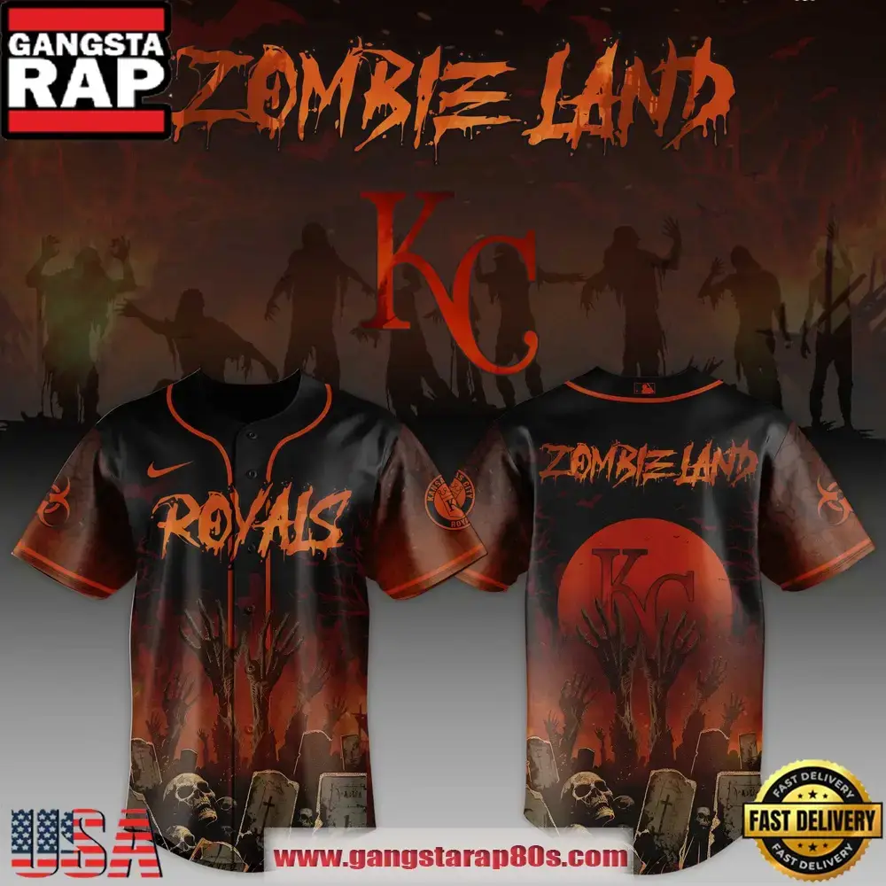 Kansas City Royals MLB x Zombie Land Unique Design Baseball Jersey Image