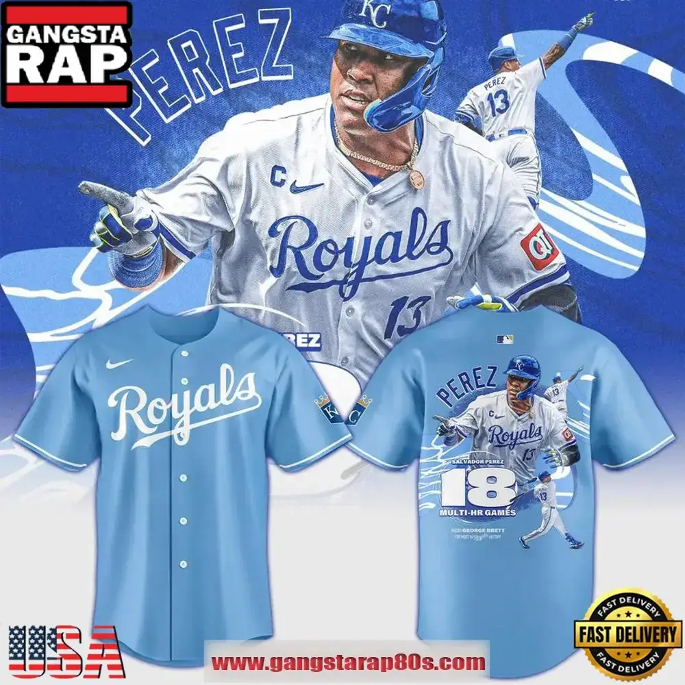 Kansas City Royals Salvador Perez Special Baseball Jersey Image