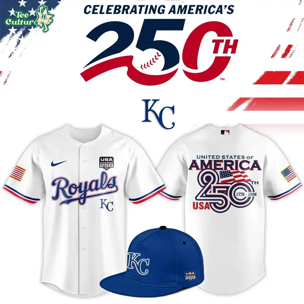 Kansas City Royals USA 250th Anniversary American Pride Baseball Jersey Image
