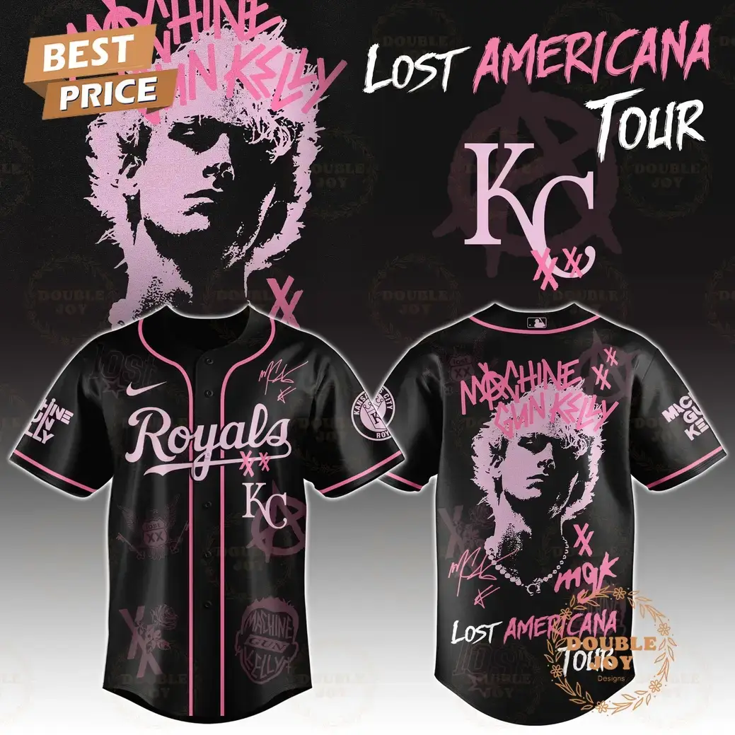 Kansas City Royals x MGK Tour 2025 The Lost Americana Baseball Jersey Image