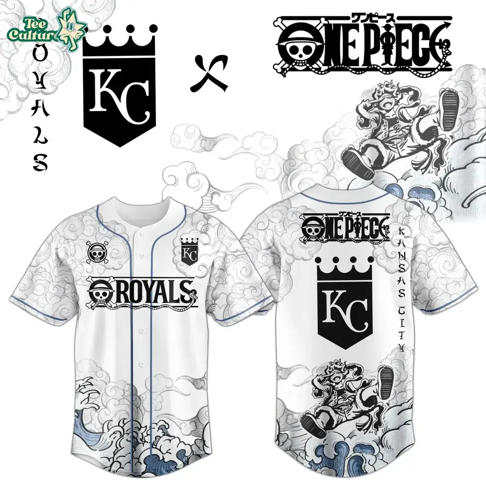 Kansas City Royals x One Piece Jersey 2026 Luffy Gear 5 Image