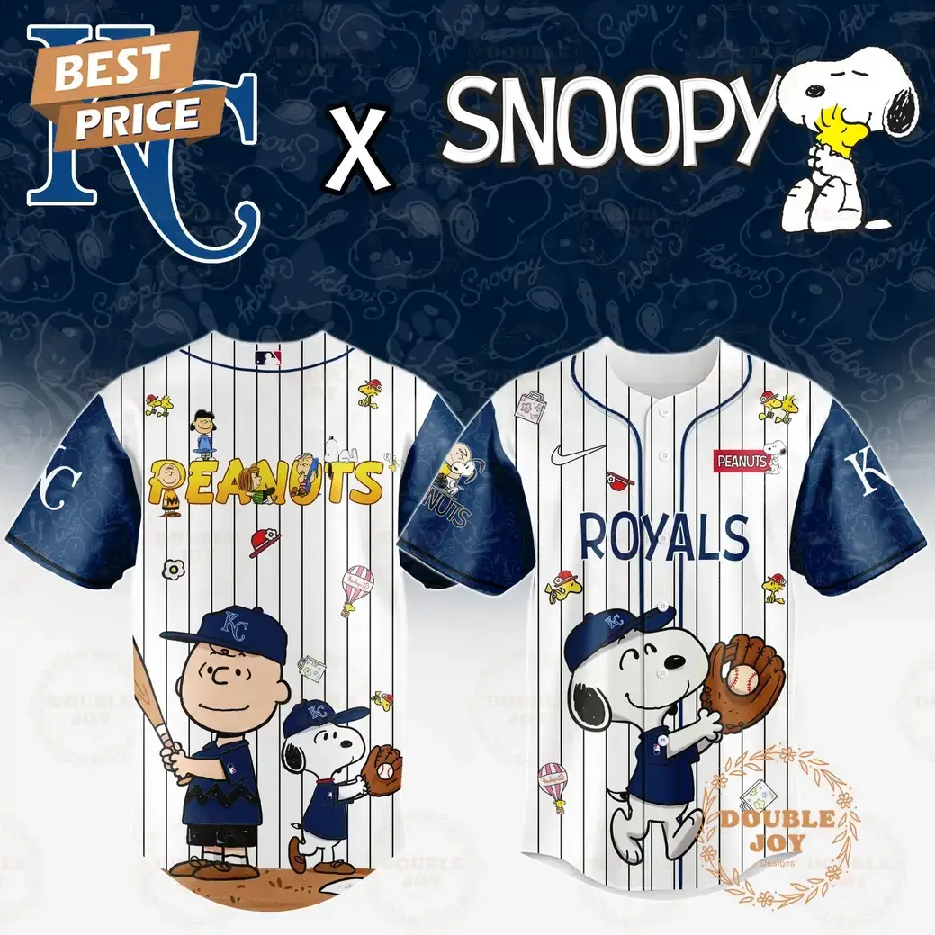 Kansas City Royals x Snoopy 2025 Limited Edition Baseball Jersey Image