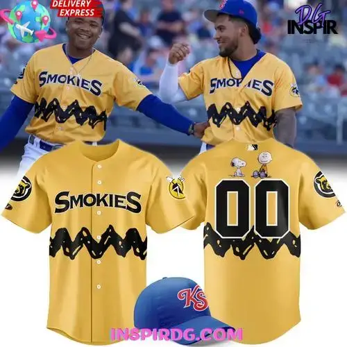 Knoxville Smokies X Peanuts 2025 Baseball Jersey Image