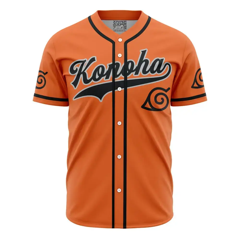 Konoha Uzumaki Shippuden Baseball Jersey Image
