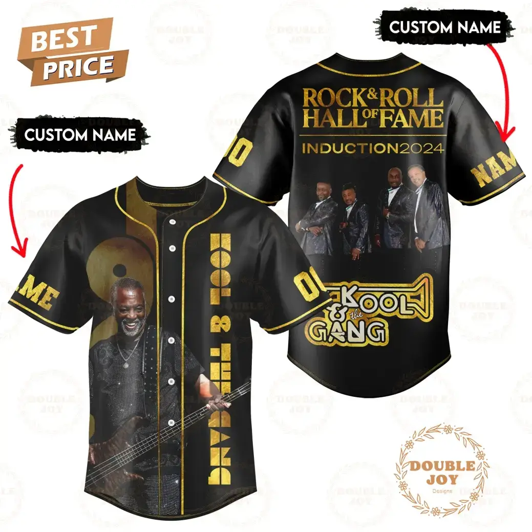 Kool And The Gang Rock And Roll Hall Of Fame Induction 2024 Custom Name Baseball Jersey Image