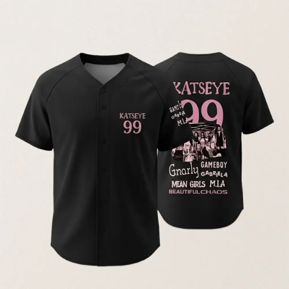 Kpop Band Katseye 99 Baseball Jersey Image