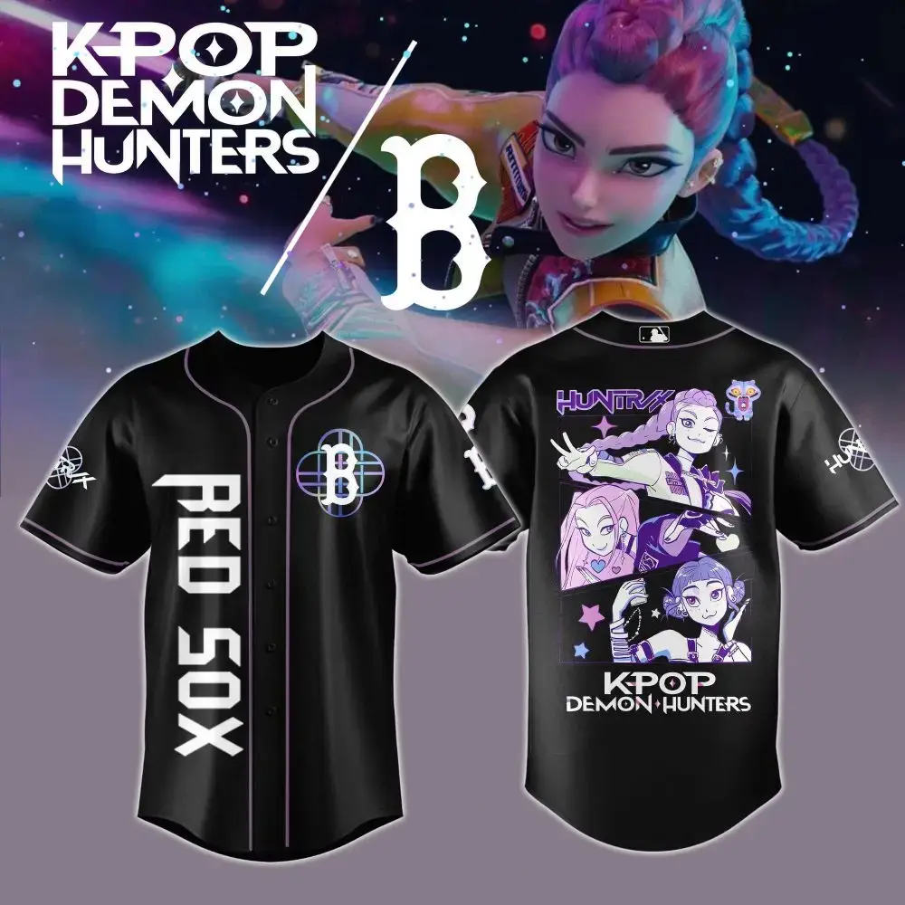 Kpop Demon Hunters Anime Baseball Jersey - Limited Edition Fan Apparel Image