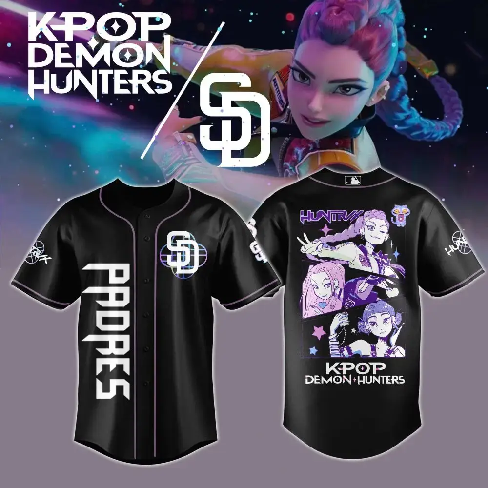 Kpop Demon Hunters Baseball Jersey – Stylish Anime Fan Apparel For Trendsetters Image