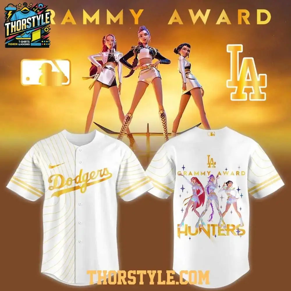 La Dodgers X Kpop Demon Hunters 2026 Grammys Personalized Baseball Jersey Image