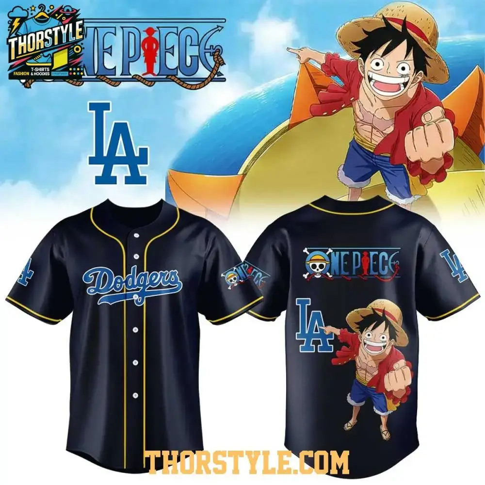 La Dodgers X One Piece Night 2026 Into The Grand Line Baseball Jersey Image